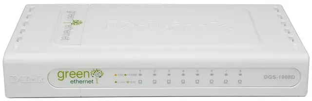 D-LINK 8-Port 10/100/1000 Desktop Switch | DGS-1008D/E