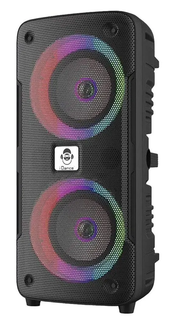 iDance DJX-100MK2 Portable Karaoke Speaker with Wired Microphone USB & BT