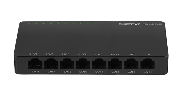Lanberg Switch Gigabit Ethernet 8-Port 12V DSP2-1008-12V