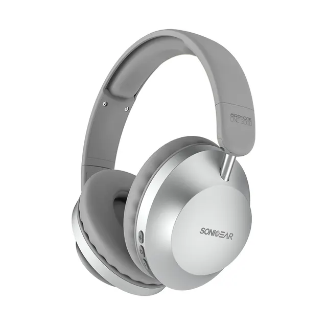 SonicGear Headphones Bluetooth AIRPHONE DNC3000 Platinum Silver