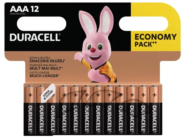 Duracell Alkaline AAA (12pcs) Basic