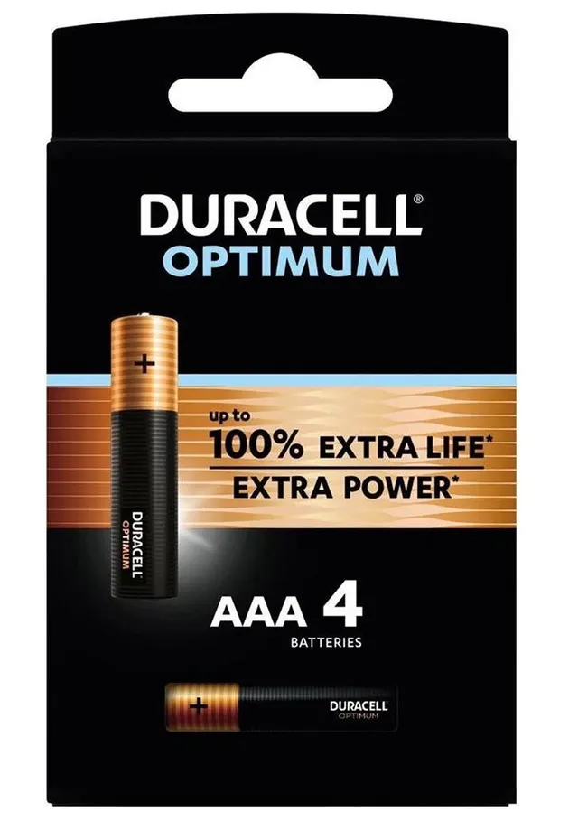 Duracell Alkaline AAA (4pcs) Optimum
