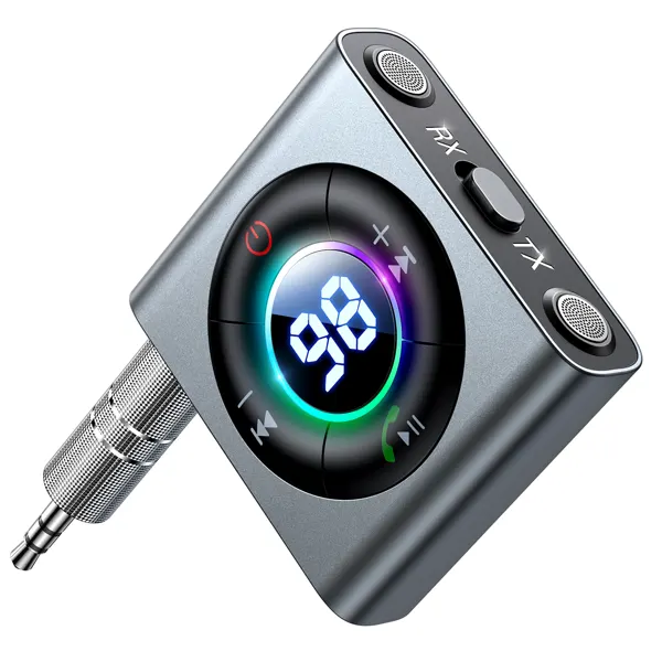 Joyroom Bluetooth AUX transmitter (transmitter / receiver) for car, TV Gray