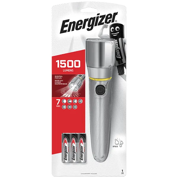 Energizer Light Torch 1500 Lumens (6xAA) - Vision HD Metal