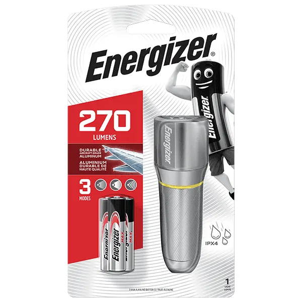 Energizer Light Torch 270 Lumens (3xAAA) - Vision HD Metal