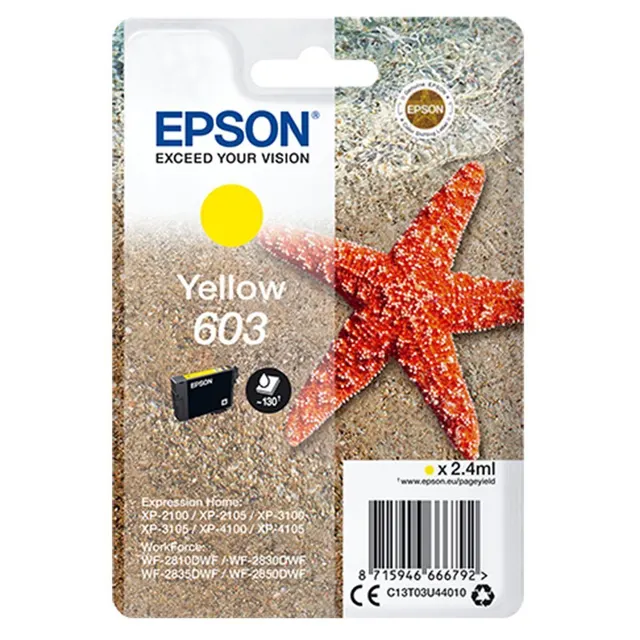 EPSON INK ORIGINAL CARTRIDGE 603 - YELLOW