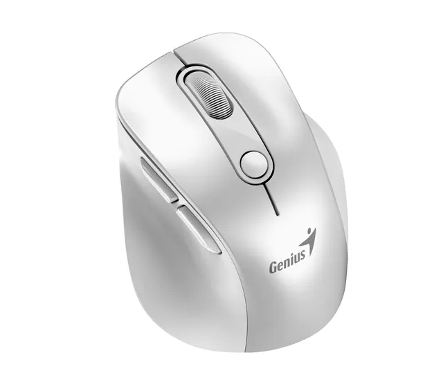 Genius Mouse Wireless+BT Rechargeable Mini RGB Ergo 9000S Pro White