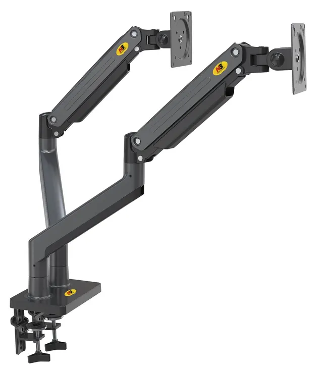 NBMounts G35 Dual Arm Extra Long Gas Monitor Desk Mount