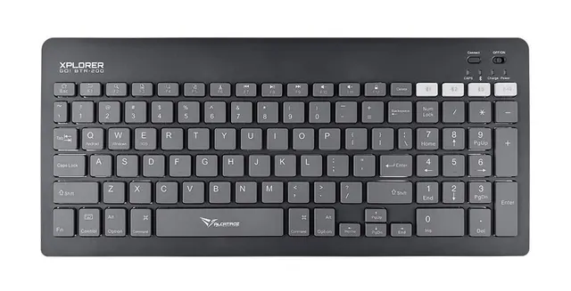Alcatroz XPLORER GO! BTR 200 Wireless Mini Keyboard 2.4G+BT Slate Black