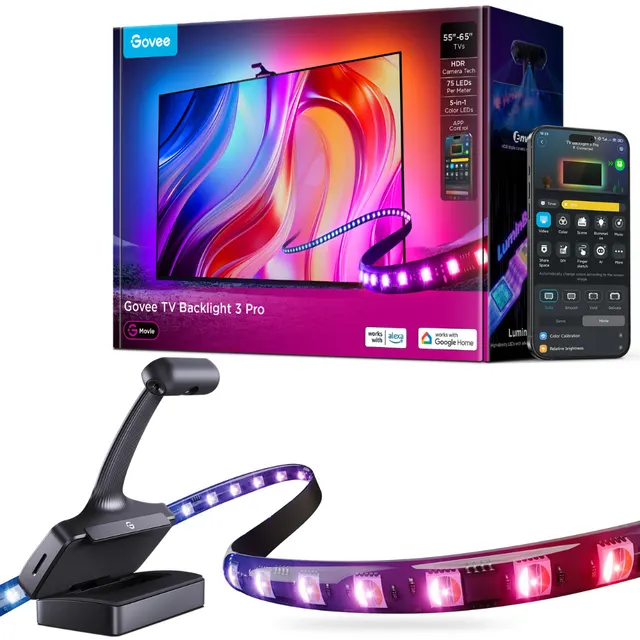 Govee TV Backlight 3 Pro With 3 Cameras (55-65 inch) (UK)