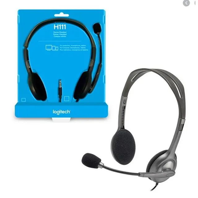 LOGITECH STEREO HEADSET WIRED H111 ( 981-000593 )
