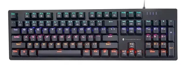 Thunderobot K104 Wired Mechanical Keyboard Blue switch Black