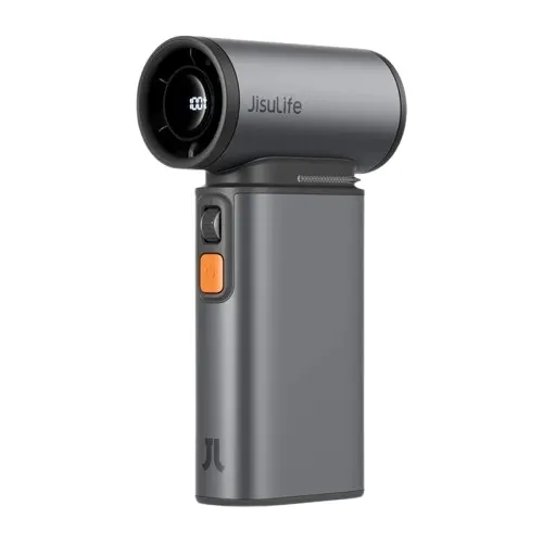 Jisulife ULTRA 1 Portable Personal Fan Aluminium Housing, Square & Round Nozzles Included, 75000 RPM, 1-100 Wind Scroll Wheel