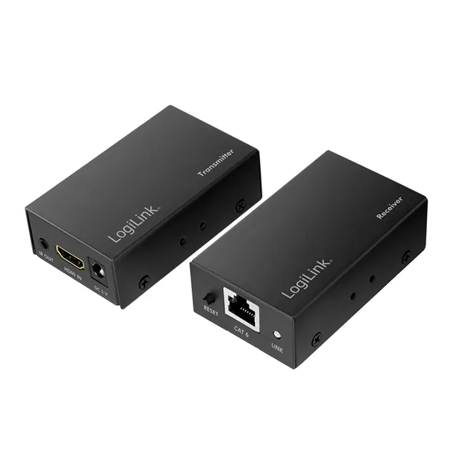 Logilink HDMI extender set over LAN, 60 m, 1080p/60 Hz, POC, IR
