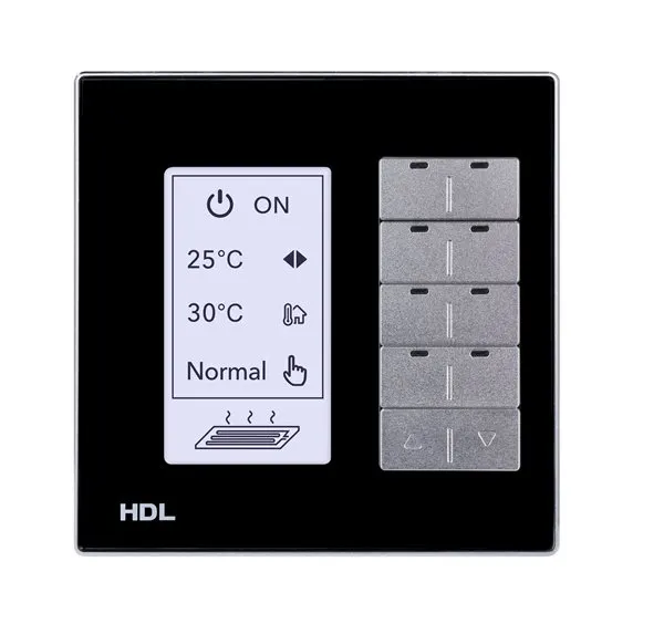 HDL Panel DLP MODERN Series 8 Buttons Black