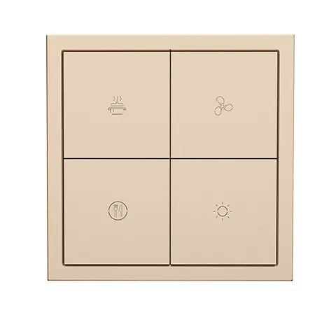 HDL Panel Smart Tile Series 8 Button Champgn Gold