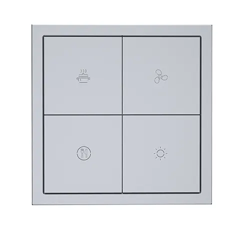 HDL Panel Tile Series 4 Button Smart Panel Space Gray HDL-M/PT4RA.1