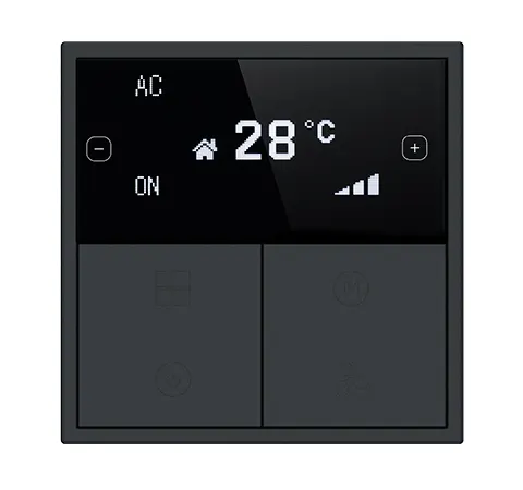 HDL Panel Tile Series OLED Thermostat Ash Gray HDL-M/PTOL6.1