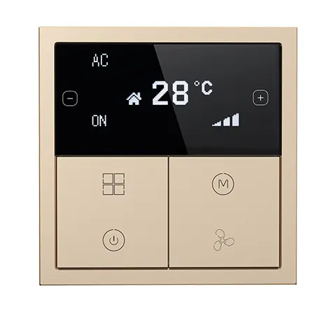 HDL Panel Tile Series OLED Thermostat Champagne Gold HDL-M/PTOL6.1
