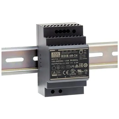 Meanwell HDR-60-12 DIN Rail PSU 12V 60W