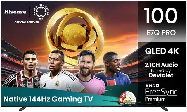 Hisense 100E7Q PRO 100'' 4K Smart QLED 120hz TV
