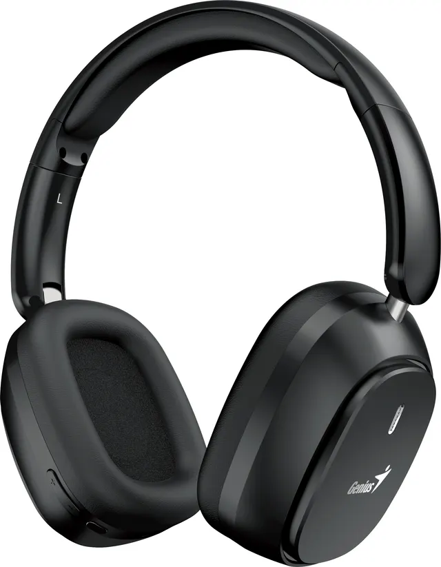 Genius Mobile Headphones Over Ear Bluetooth Foldable HS-820BT Black