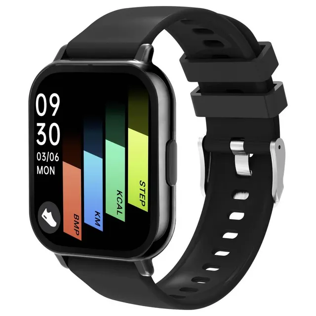 Denver Smartwatch with Call Function, Blood Pressure, SWC-176B Black