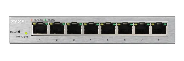 Zyxel Switch Gigabit Ethernet Managed 8-Port Metal UK Plug GS1200-8