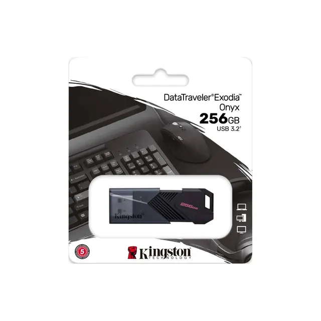 Kingston DataTraveler Exodia Onyx 256GB USB 3.2 Gen 1 Flash Drive