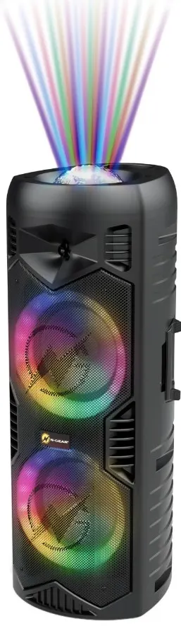N-Gear LGP-5150 Portable Speaker with Disco Ball 1x Wireless Mic BT/USB & Powerbank Function