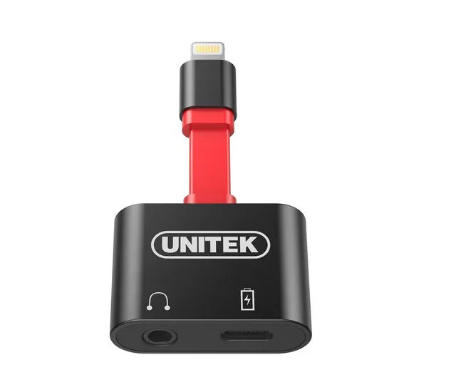 Unitek M1103A Lightning Splitter 3.5mm Headphone & Charging