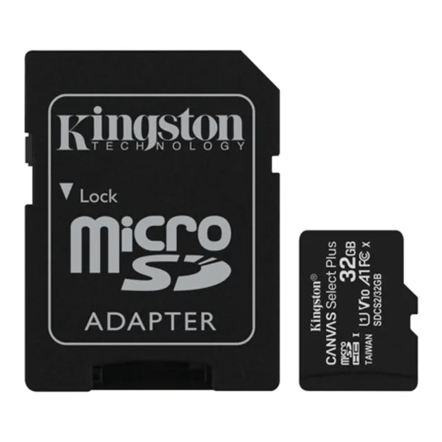 Memory card 32GB microSDXC + SD adaptor KINGSTON Canvas SDCS2/32GB