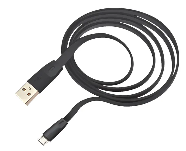 Alcatroz Flat Micro USB Cable 1.0m Black