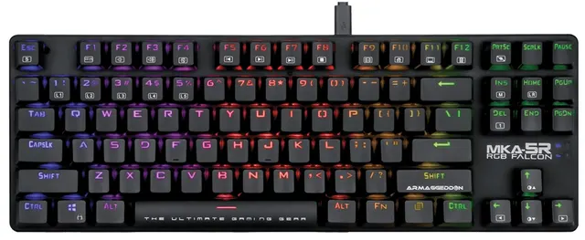 Armaggeddon MKA-5R Black Mechanical Gaming Mechanical 87 Blue Keys