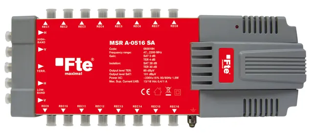 FTE MSRA0516 5/16 Active Sat/Ter Multiswitch