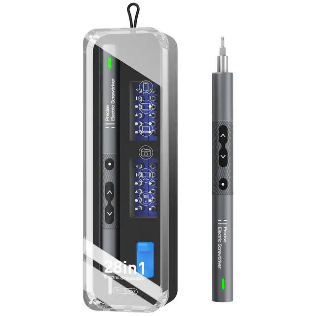 Noyafa Screwdriver Pen Cordless Electric Precision Tool with 24 Magnetic Bits and LED NF-N30