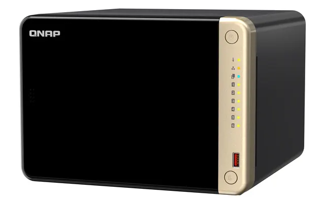QNAP NAS 6-Bay Tower Intel Quad-Core, 8GB RAM, PCIe Slot, SSD Caching, Dual 2.5GbE & HDMI 2.0 TS-664