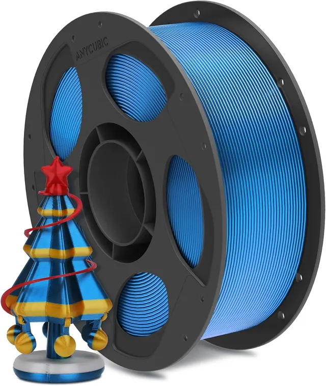Anycubic PLA Silk Filament Blue 1Kg