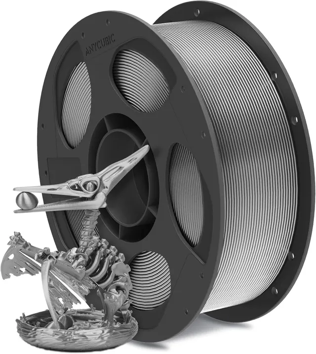 Anycubic PLA Silk Filament Silver 1Kg