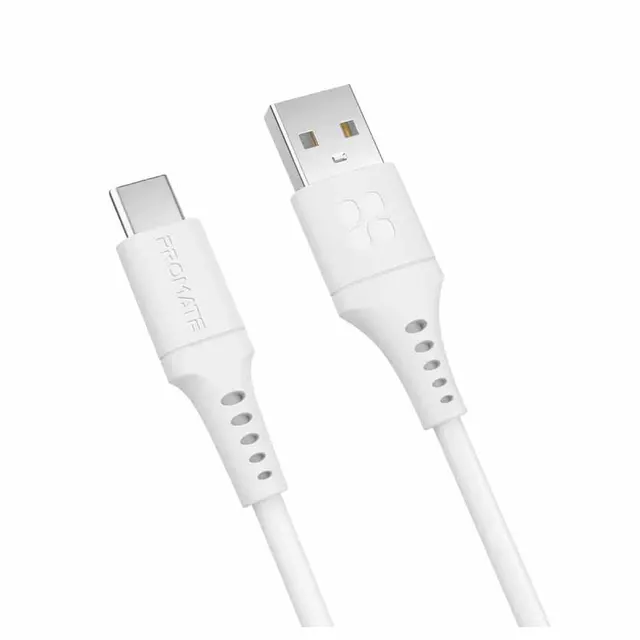 POWERLINK-AC120.WHITE 1.2m CABLE USB-A TO USB-C DATA SYNC & CHARGE PROMATE