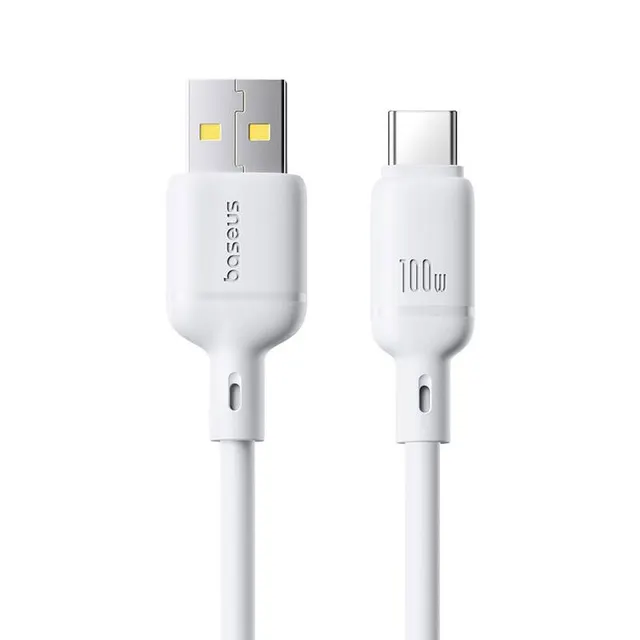 Baseus Cable USB-C to USB-A Silky Series 1.0m 100W White