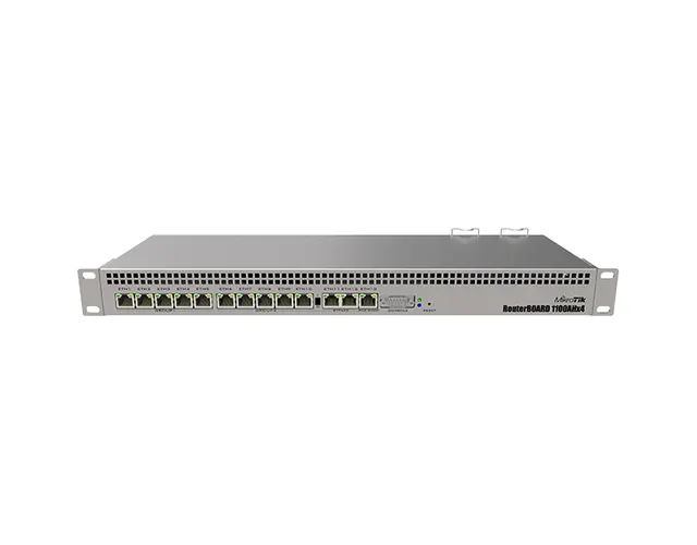 MikroTik RB1100x4 4x1.4GHz CPU, 1GB RAM, 13x Gigabit Ethernet, RouterOS L6