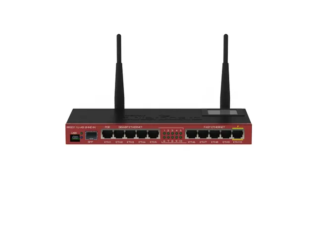 MikroTik RB2011UiAS-2HnD-IN 128MB RAM, 1xSFP, 5xLAN, 5xGbit LAN, RouterOS L5