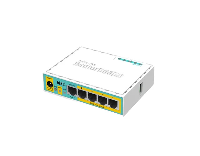 MikroTik RB750UPr2 hEX PoE lite, USB, 650MHz CPU, 64MB RAM, RouterOS L4