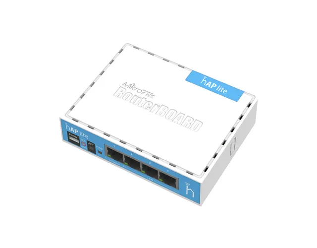 MikroTik RB941-2nD, hAP lite classic, 32MB RAM, 4xLAN, 2.4GHz, RouterOS L4