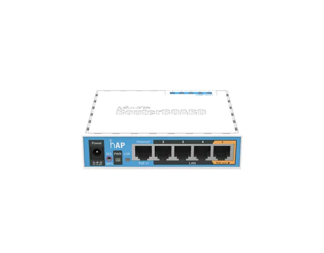 MikroTik RB951Ui-2nD, hAP, 650MHz, 5x LAN, 2.4GHz, USB, RouterOS L4