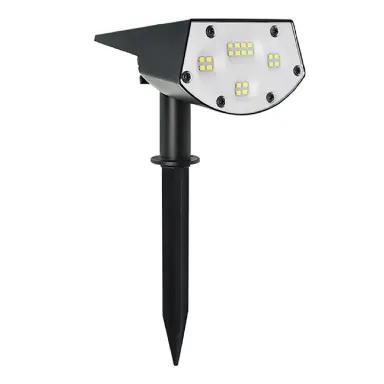 REXER Outdoor Natural White IP65 LED Solar Spotlight with Spike 2000mAh