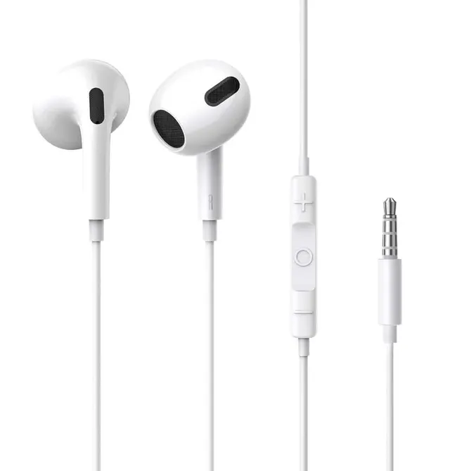Baseus Headphones In Ear Wired 3.5mm H17 White
