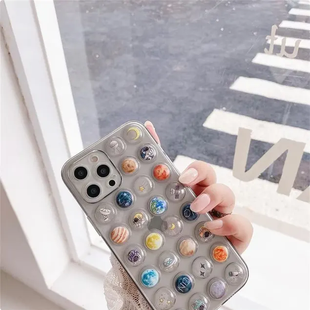 Funny Creative Soft 3D Bubble Camera Protection Phone Case For IPhone | UB1