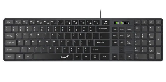Genius SlimStar 126 Wired Silent Keyboard (English)